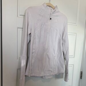 Lululemon white define jacket sz 10